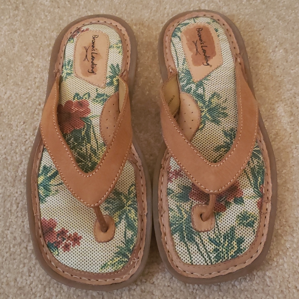 Brown's Landing Tropical Sandals Sz 8.5